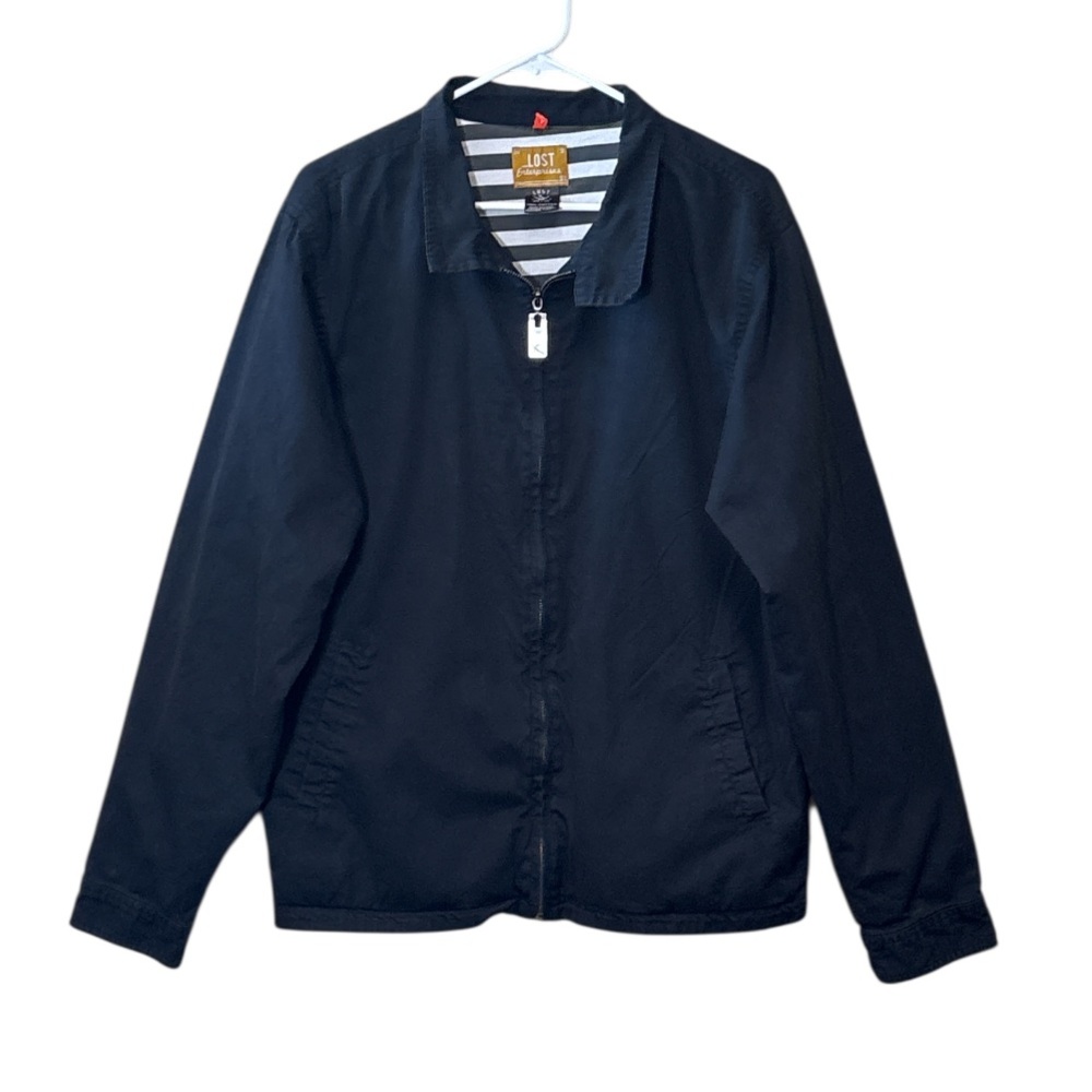 Lost Enterprises Men's Black Jacket,Size L, 100% Cotton